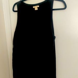 H and M tuile dress knee length black size 40